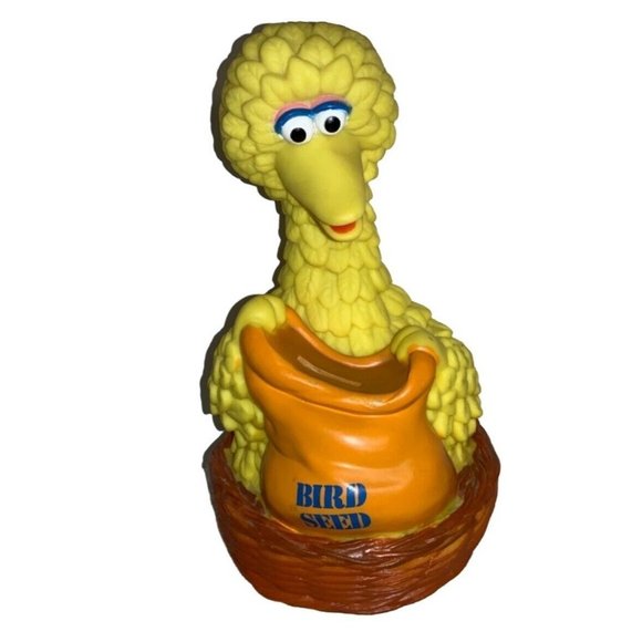 Illco Toy Sesame Street Big Bird Bird Seed Money Coin Piggy Bank  10 Inch - Picture 1 of 12